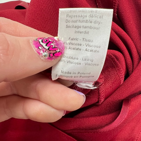 Joseph Red Midi Renne Light Cady Red Evening Skirt Size US 10 EU 42 Satin - Picture 11 of 16